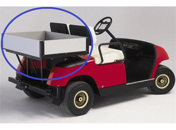 Lastekasse til golfbil Club car golfbil